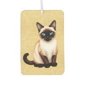 Siamese kat op oud papier luchtverfrisser (Voorkant)
