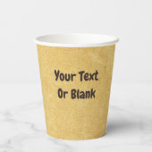 Siamese kat op oud papier papieren bekers (Achterkant)