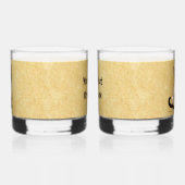 Siamese Kat Op Oud Papier Whisky Glas (Links)