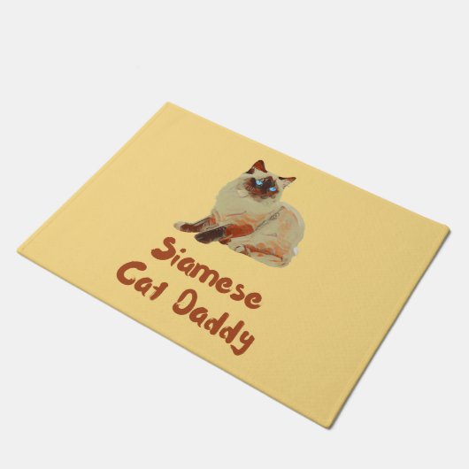 Siamese kat papa deurmat (Schuin)