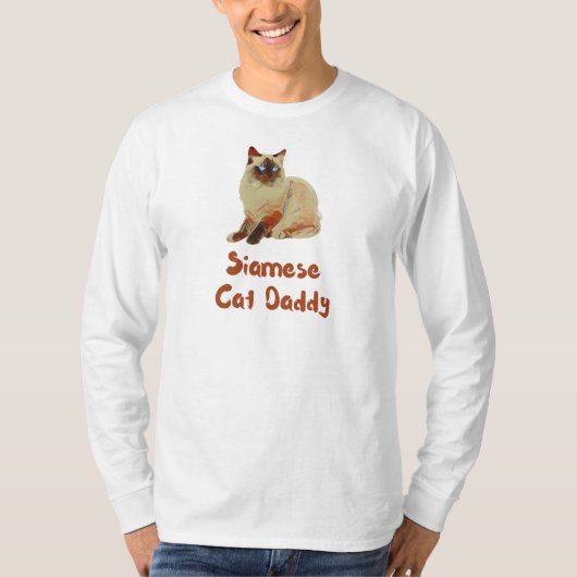 Siamese kat papa t-shirt (Voorkant)