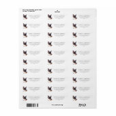 Siamese Kat Persoonlijke Retouradreslabels Etiket (Full Sheet)