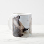 Siamese Kat Pet Mok Koffie Mok Cup (Voorkant links)