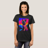Siamese Kat Pop Kunst T-shirt (Voorkant volledig)