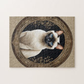 Siamese kat portret elegant legpuzzel (Horizontaal)