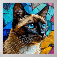 Siamese Kat Portret