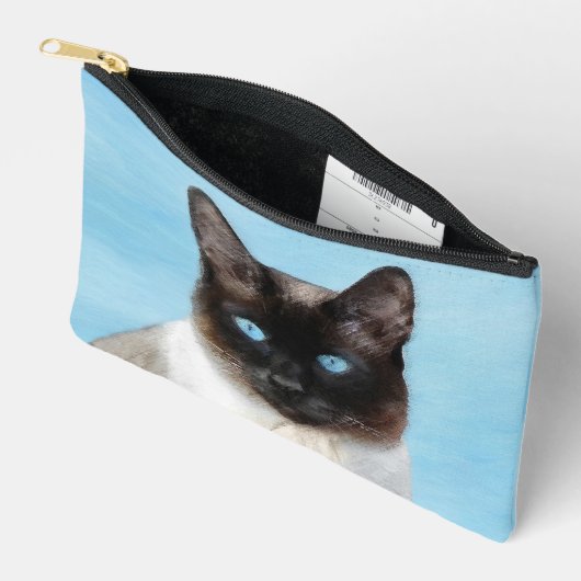 Siamese kat portret schilderen Schattigee originel Etui (Open)