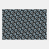 Siamese kat portret schilderen Schattigee originel Inpakpapier Vel (Voorkant 3)