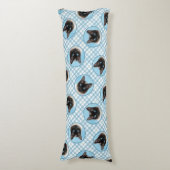 Siamese kat portret schilderen Schattigee originel Lichaamskussen (Voorkant Verticaal)