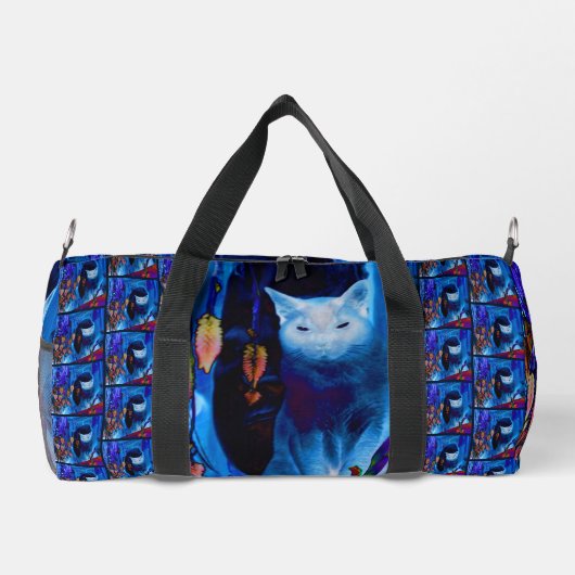 Siamese kat Posing Abstract gepersonaliseerd Plunjezak (Achterkant)