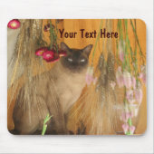 Siamese kat Posing Animal Photography Mousepad #3 Muismat (Voorkant)