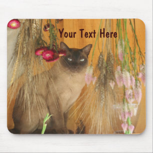 Siamese kat Posing Animal Photography Mousepad #3 Muismat