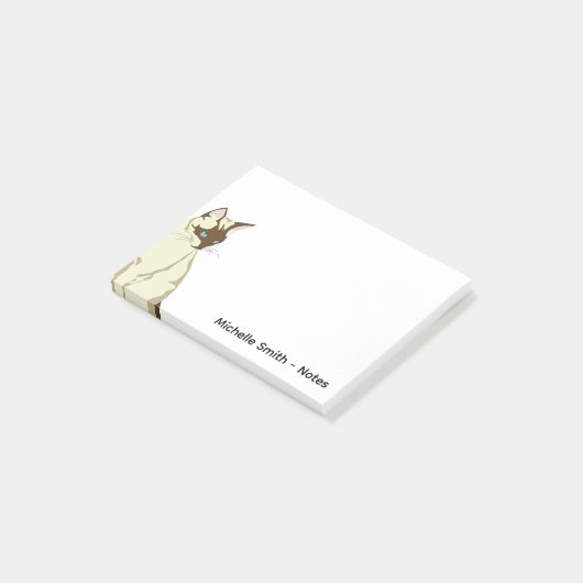 Siamese Kat Post-it® Notes (Schuin)