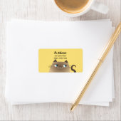 Siamese Kat Return-adres Etiket (Insitu)