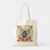 Siamese Kat Rozen Tote Bag (Achterkant)