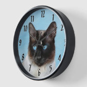 Siamese kat schilderij originele dierlijke kunst (Hoek)