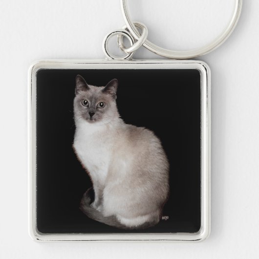 Siamese Kat Sleutelhanger (Voorkant)