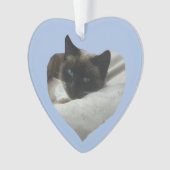 Siamese Kat Sluiten Ornament (voorkant)