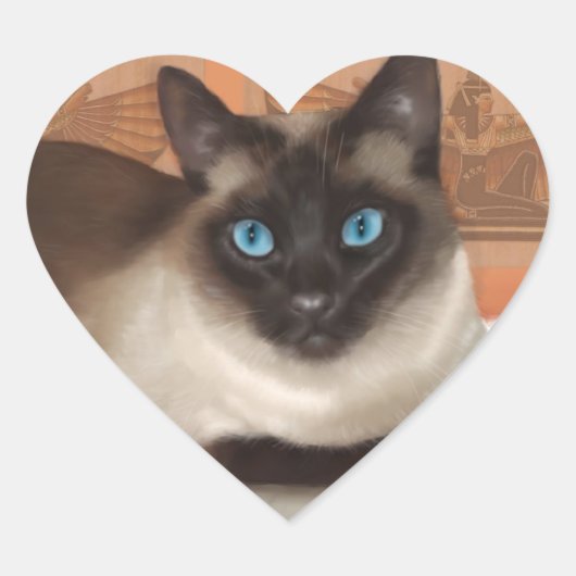 Siamese kat stickers (Voorkant)