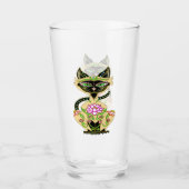 Siamese kat Sugar Skull Glas (Voorkant)