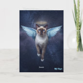 Siamese Kat Sympathiekaart 2 Kaart (Achterkant)