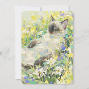Siamese kat sympathiekaart feestdagenkaart
