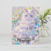 Siamese kat sympathiekaart kaart (Staand voorkant)