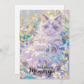 Siamese kat sympathiekaart kaart (Voorkant / Achterkant)