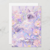 Siamese kat sympathiekaart kaart (Voorkant / Achterkant)