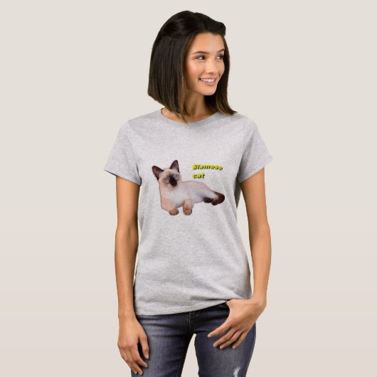 Siamese kat t-shirt (Voorkant volledig)