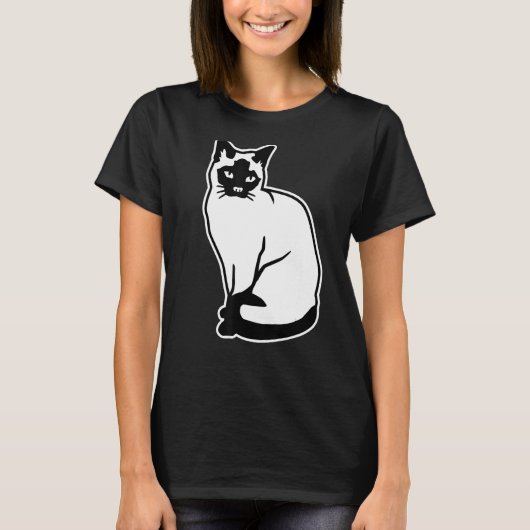 Siamese kat t-shirt (Voorkant)