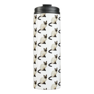 Siamese Kat Thermische Tumbler Thermosbeker