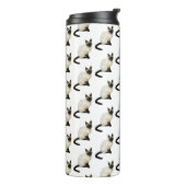 Siamese Kat Thermische Tumbler Thermosbeker (Gedraaid links)