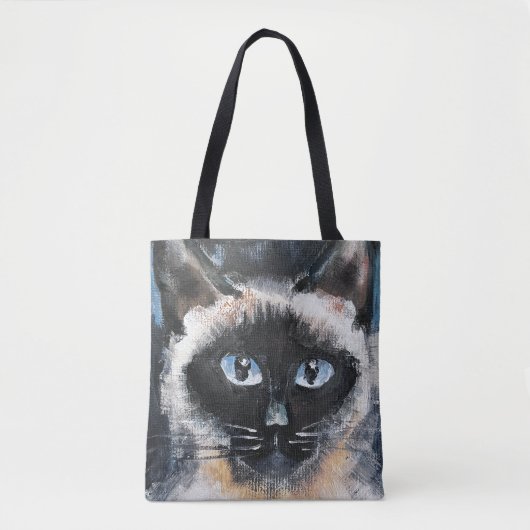 Siamese kat tote bag (Voorkant)