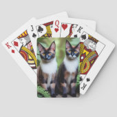 Siamese kat tweeling, dek van speelkaarten (Achterkant)