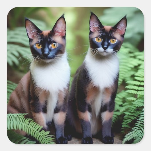 Siamese kat Twins, Stickers (Voorkant)