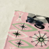 Siamese kat uit het midden van de eeuw Abstract ©s Strandlaken (In situ)