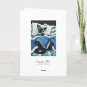 Siamese kat van BiHrle Blank Kaart (Achterkant)