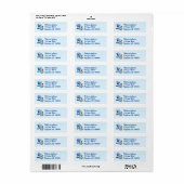 Siamese Kat Vlinder Monogram Initiaal B Adres Etiket (Full Sheet)