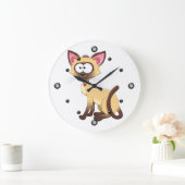 Siamese Kat wandklok (Huis)