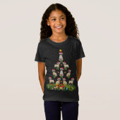 Siamese Kat Xmas Boom Gift Santa Hoed Siamese Kat  T-shirt (Voorkant volledig)