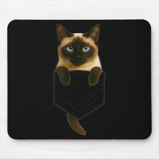 Siamese Kat Zak Fun Kat Moeder Kat Vader Kat Liefh Muismat (Voorkant)