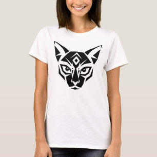 Siamese kat zwart-wit illustratie Elegant A T-shirt