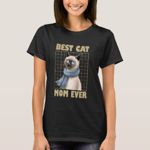 Siamese katten beste kat moeder ooit Siamese katte T-shirt