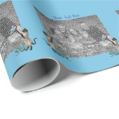 Siamese katten Butterflies Foto Lijst Sjabloon Cadeaupapier (Rol Hoek)