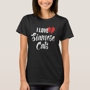 Siamese katten cadeau voor kattenliefhebbers t-shirt