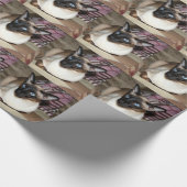 Siamese katten die op een bank wegvallen cadeaupapier (Hoek)