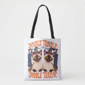 Siamese katten en krakende deuren tote bag (Voorkant)
