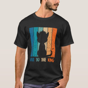 Siamese Katten HAIL TO THE KING Siamese Kat Liefhe T-shirt
