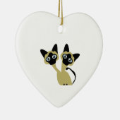 Siamese katten keramisch ornament (Rechts)
